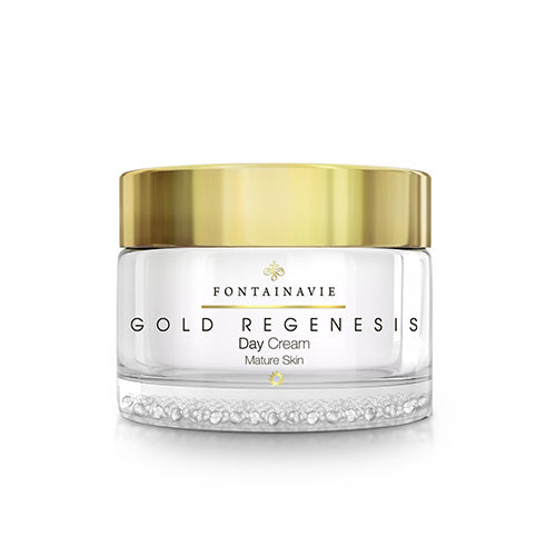 Cremă anti-îmbătrânire pentru zi cu aur coloidal FONTAINAVIE Gold Regenesis