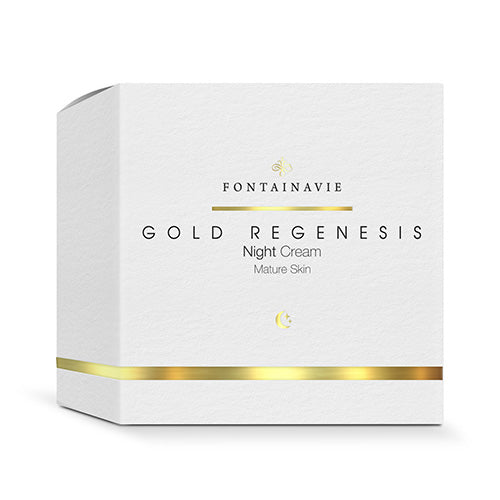 Cremă anti-îmbătrânire pentru noapte cu aur coloidal FONTAINAVIE Gold Regenesis