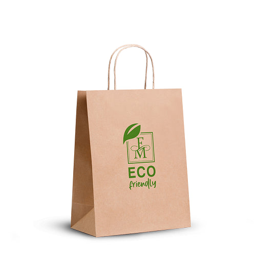 Pungă hârtie eco-friendly medie